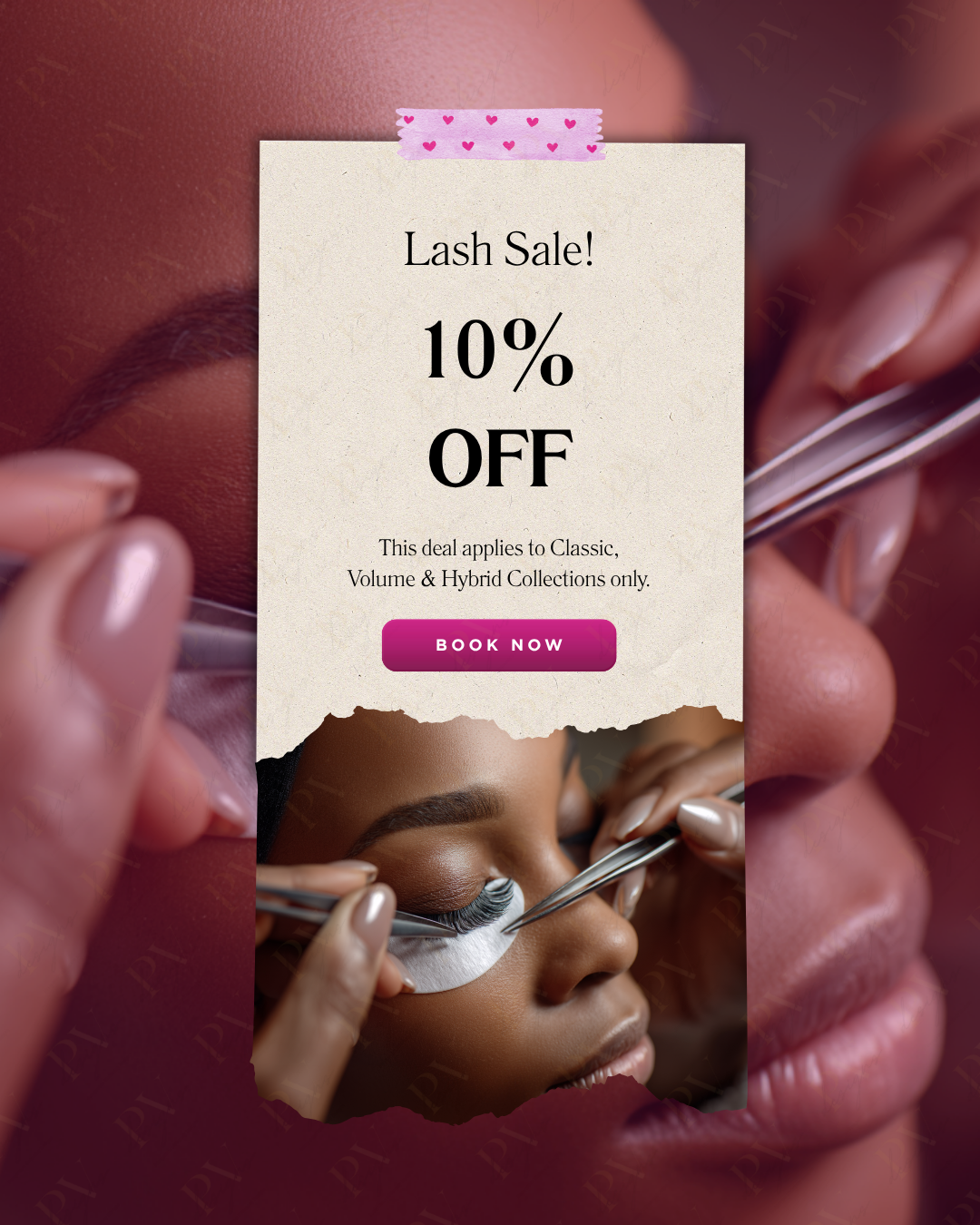 Lash Promo Template – Animated Editable Canva Design