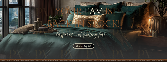 Luxury Bedding Restock - Website Banner Template