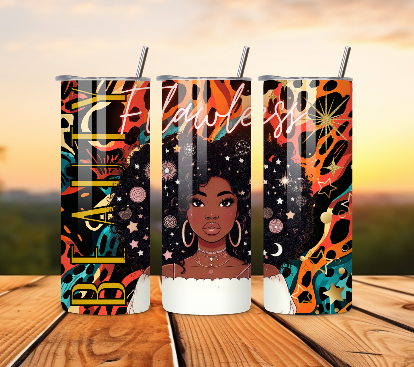 Flawless Beauty - 20 oz Stainless Steel Tumbler