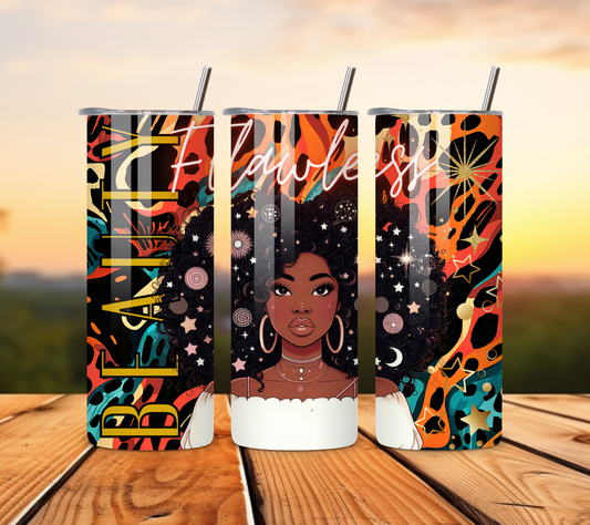 Flawless Beauty - 20 oz Stainless Steel Tumbler