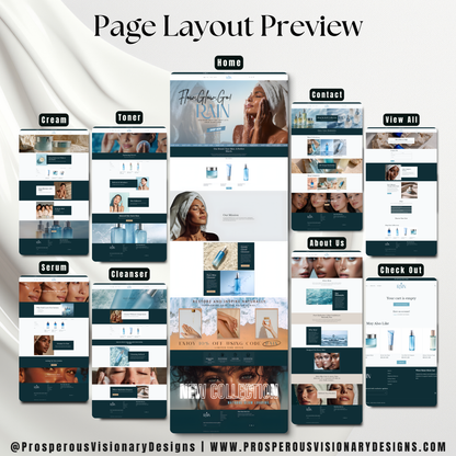 RAIN Skin Care – Luxury Shopify Website Template