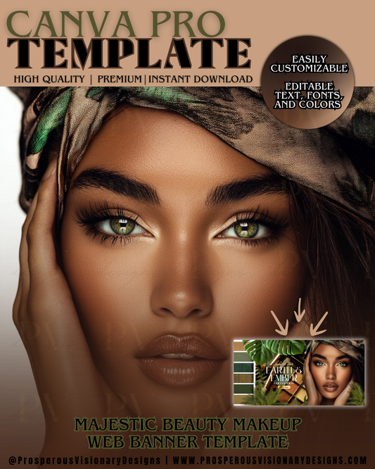 Earth & Ember Collection – Hero Banner | Editable Canva Template