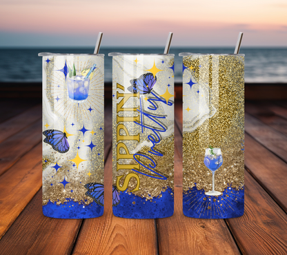 Sippin' Pretty - 20 oz Stainless Steel Tumbler