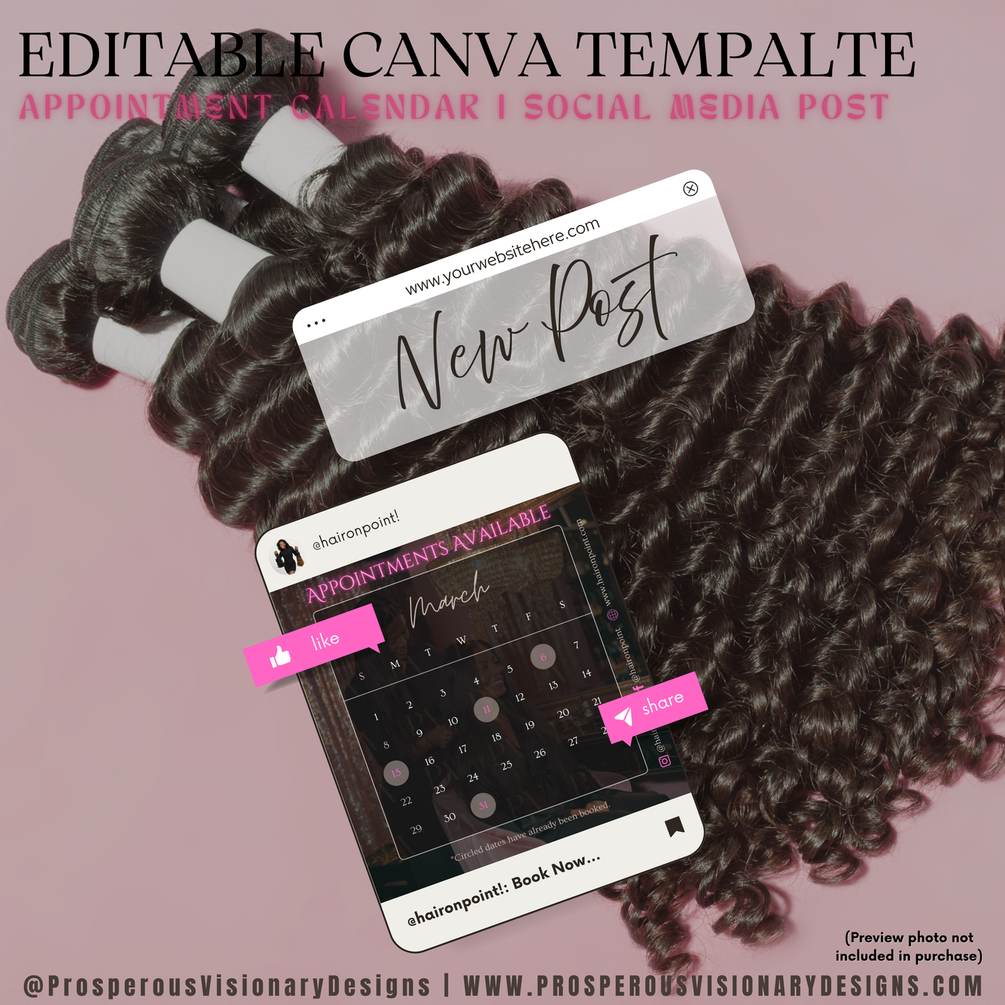Appointments Available Calender Template
