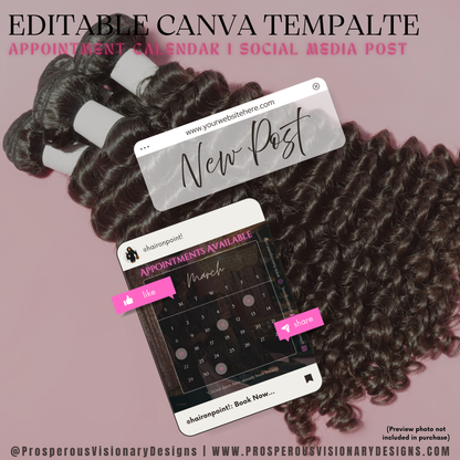 Appointments Available Calender Template