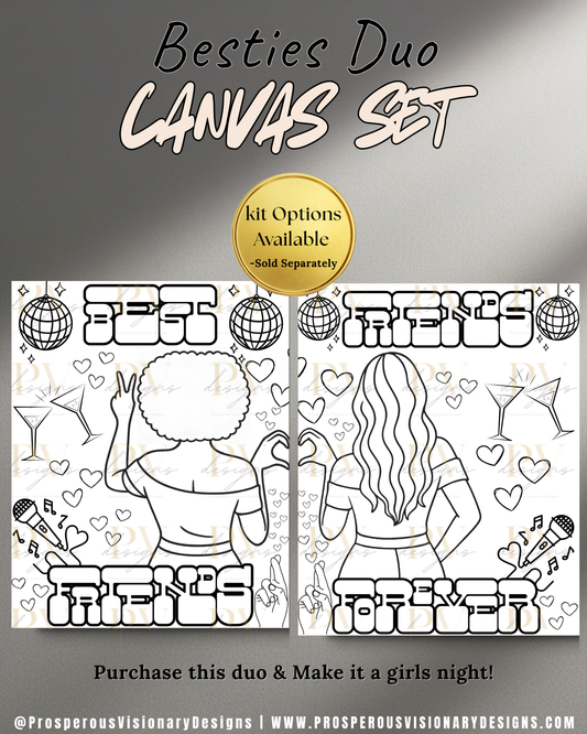 Besties Duo Canvas Set