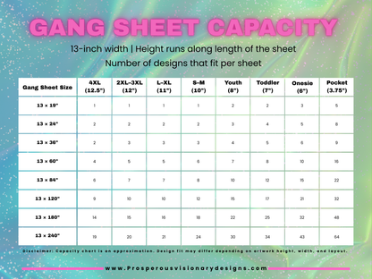 13" DTF Gang Sheet Builder