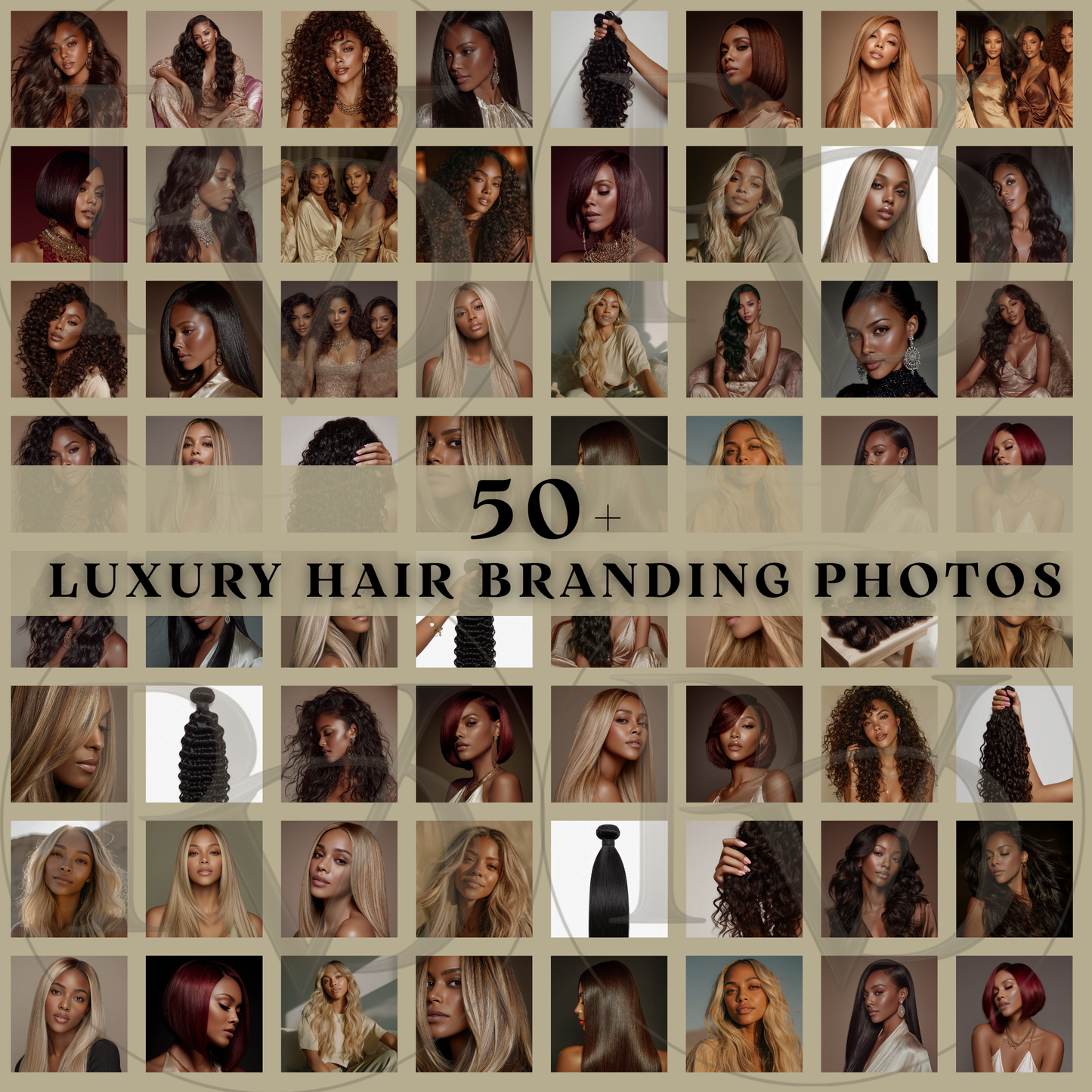 50+ Luxury Hair Branding Photos