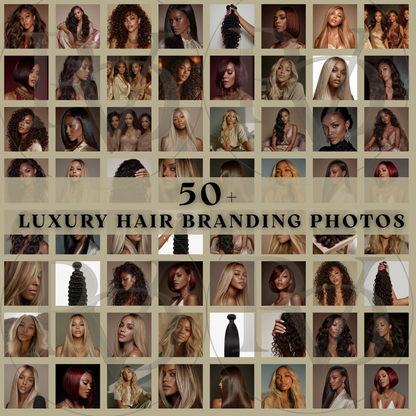 50+ Luxury Hair Branding Photos