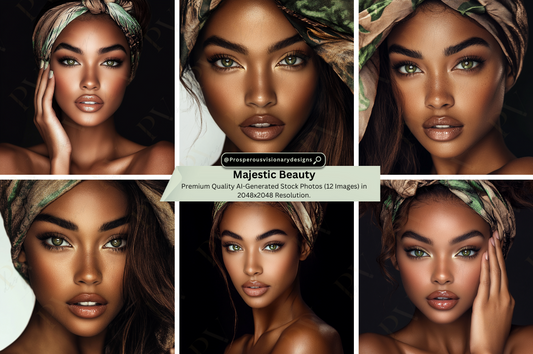 Majestic Beauty - Stock Photos (Set of 12)