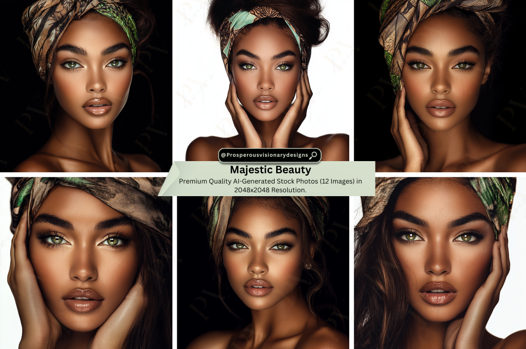 Majestic Beauty - Stock Photos (Set of 12)