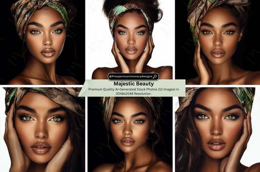 Majestic Beauty - Stock Photos (Set of 12)