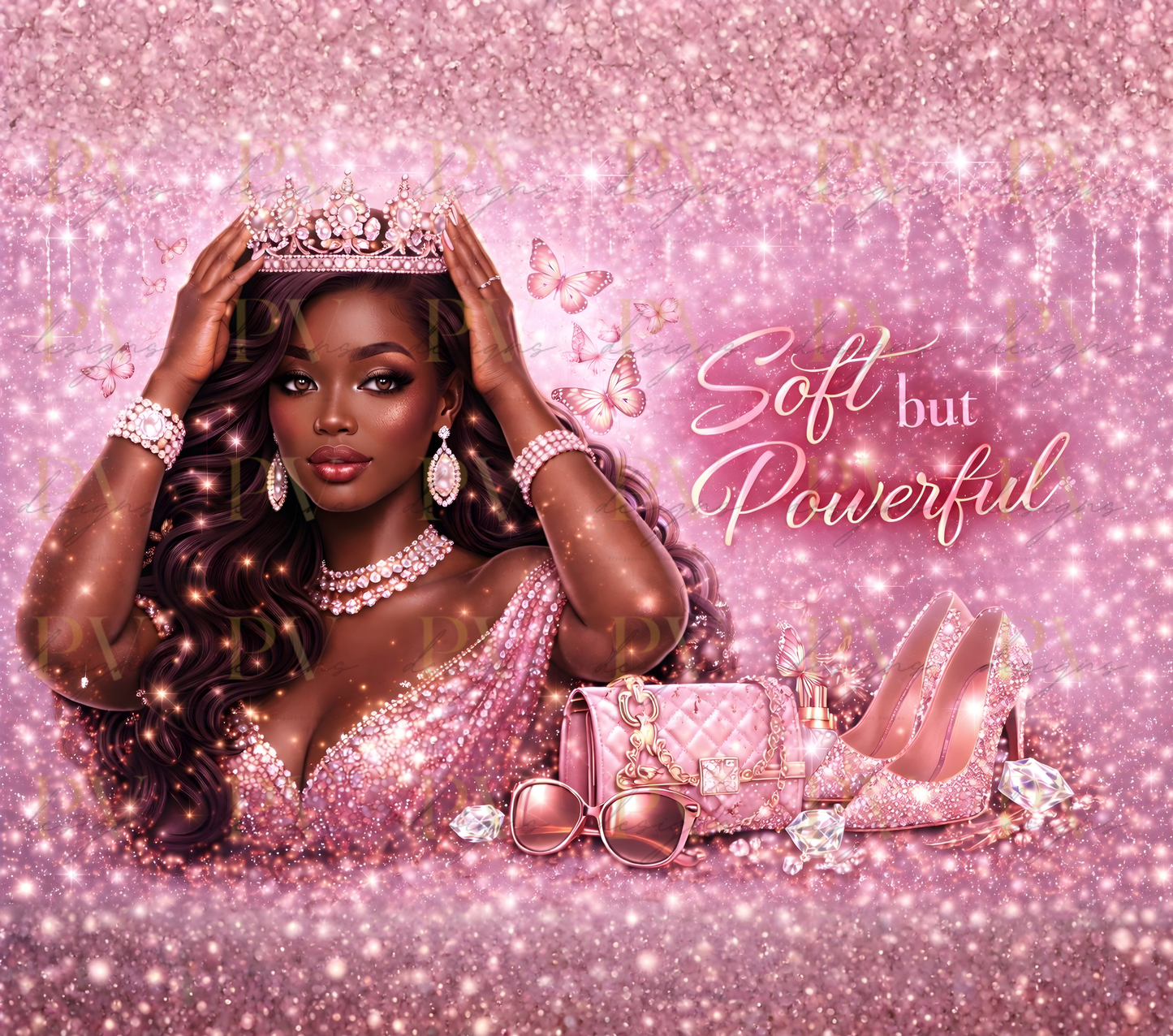 Majesty & Glam Collection – 20oz Tumbler Wrap Bundle (3 PNG Files)