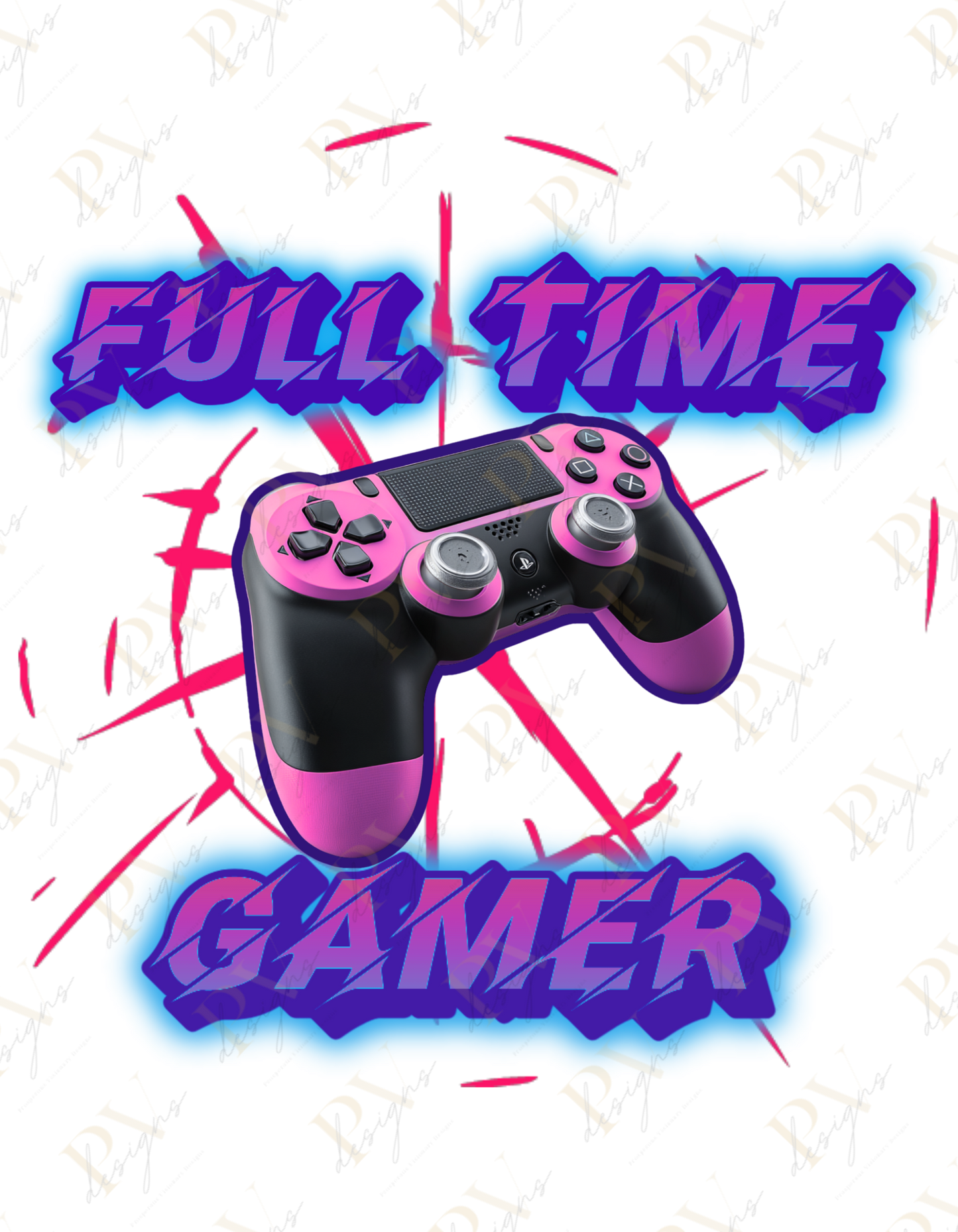 Full Time Gamer V1 DTF Transfers